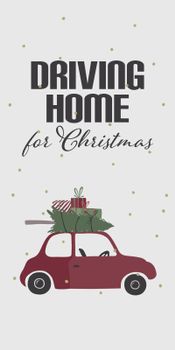 Ib Laursen Servietter_"Driving Home for Christmas" (171-9549-00)