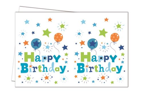 Happy Birthday Plastduk str. 120x180 cm (126-88196)