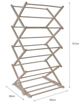 Garden Trading Sammenleggbart klesstativ i tre (123-CHBE01)