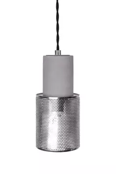 Globen Lighting Lampependel Mini Rumble, Betong-Krom (205-348952)