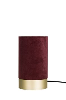 Globen Lighting Bordlampe Velvet,Rød, H26cm