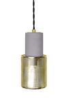Globen Lighting Lampependel Mini Rumble, Betong-Messing (205-348965)