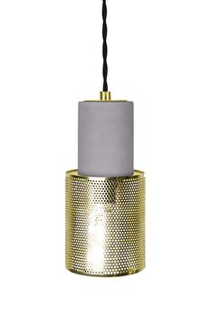 Globen Lighting Lampependel Mini Rumble, Betong-Messing