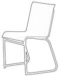 Fiam Lido Dining Stol Sort (424-100562)