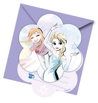Frozen Invitasjoner - 6 stk (126-89104)