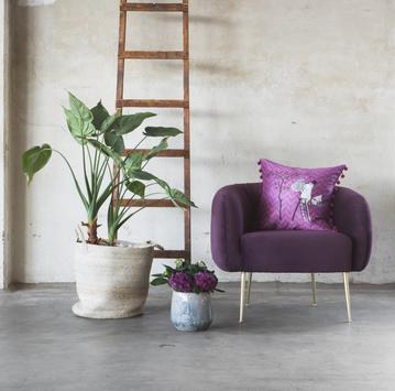 Mummi Putetrekk Mummipappa 50x50cm, Aubergine (479-109351)