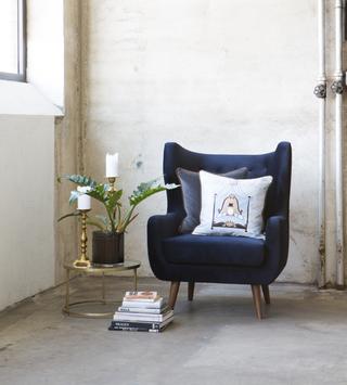 Mummi Putetrekk Mummipappa 50x50cm, Grå-Navy (479-109352)