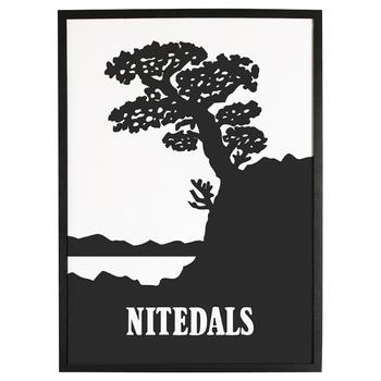 NITEDALS Poster 50x70 Svart-hvit (506-NI70-02)