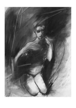 Anna Bülow Kunstkort  "Darker Side" 6stk A5