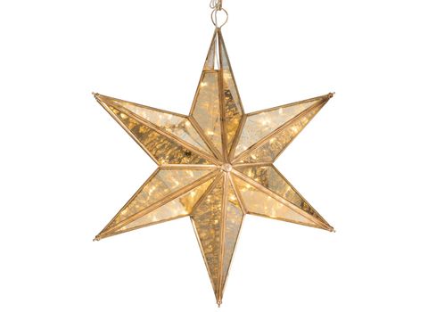 BC Stjerne Gull LED-lys 50x52cm (153-107297)