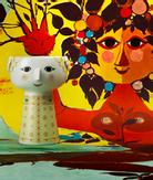 Bjørn Wiinblad Vase Eva Soft-Yellow Ø10xH15 (521-56510)