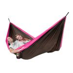 La Siesta Colibri Reisehengekøye Dobbel med oppheng, brun-rosa (132-CLH20-7)