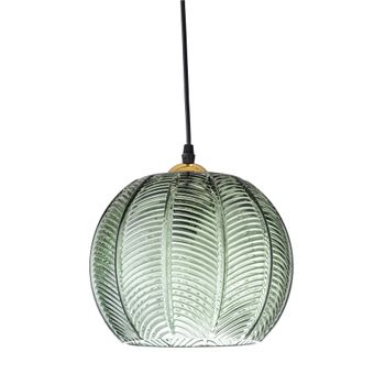 Bloomingville Pendellampe ø22cm, Grønn, Glass (152-30706089)