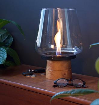 Tenderflame Glasslampe Amaryllis 25cm Wood