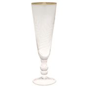 Gate Noir Champagneglass med gullkant