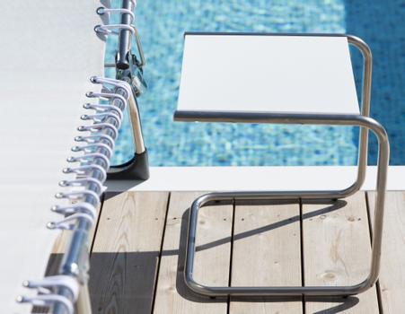 Fiam Club Sidebord Aluminium-Hvit (301PV-ALU-BI)