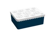 Blafre Matboks 3-rom Plast Blomster Marineblå-Hvit (170-7594)