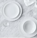 Lucie Kaas Tallerken Lotus 21cm Hvit (201-AC04WH02)