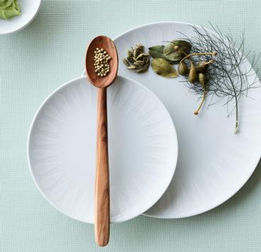 Lucie Kaas Tallerken Lotus 21cm Hvit (201-AC04WH02)