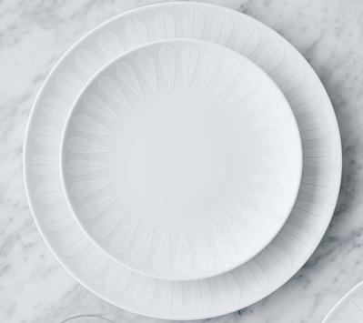 Lucie Kaas Tallerken Lotus 21cm Hvit (201-AC04WH02)