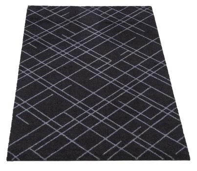 Tica Copenhagen Gulvmatte Lines Sort-Grå 90x130 (424-100947)