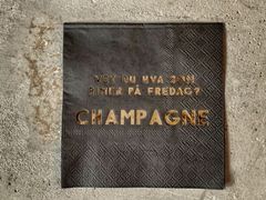 Trend Design Servietter "Champagne Fredag" Svart