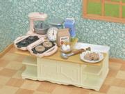 Sylvanian Families Kjøkkenøy med kjøkkenutstyr (351-5442)