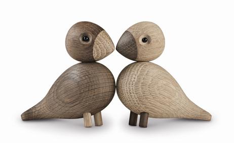 Kay Bojesen Turdelduer Eik/Røkt Eik 2stk (521-39204)