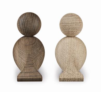 Kay Bojesen Turdelduer Eik/Røkt Eik 2stk (521-39204)