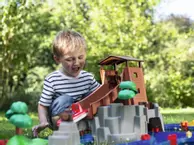 AquaPlay Kanalsystem Adventure-Land med tømmerrenne og vannkanon (121-8700001547)