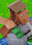 AquaPlay Kanalsystem Adventure-Land med tømmerrenne og vannkanon (121-8700001547)