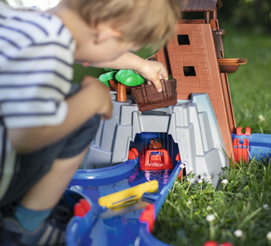 AquaPlay Kanalsystem Adventure-Land med tømmerrenne og vannkanon (121-8700001547)