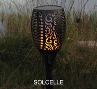 Flamme Fakkel LED Solcelle H78cm