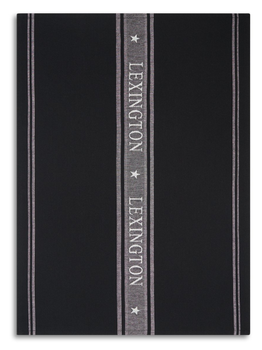 Lexington Icons Kjøkkenhåndkle Sort/ Hvit (588-10003042-black)