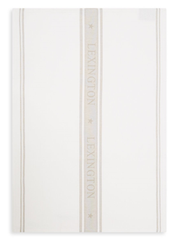 Lexington Icons Kjøkkenhåndkle Hvit/ Beige (588-10003042-white-beige)