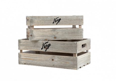 Norgesglasset Trekasser Norge 2stk (353-1203525)