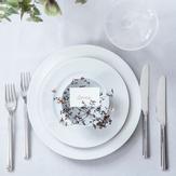 Lyngby Rhombe Middagstallerken Ø27cm Hvit (521-201222)