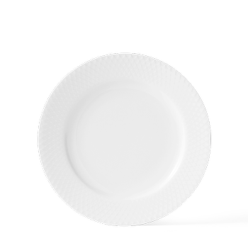 Lyngby Rhombe Tallerken Ø21cm Hvit (521-201224)