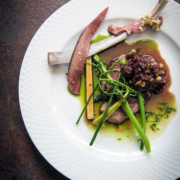 Lyngby Rhombe Middagstallerken Ø27cm Hvit (521-201222)