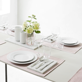 Lyngby Rhombe Coupe Tallerken Ø20cm_Hvit (521-201226)