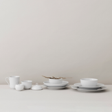 Lyngby Rhombe Coupe Tallerken Ø20cm_Hvit (521-201226)