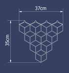 Polyhedra Knagg Stiga Sort 37x35cm (598-STSBL)