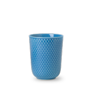 Lyngby Rhombe Color Krus H11.5cm_Mellomblå