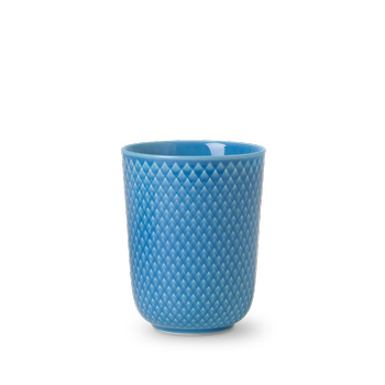 Lyngby Rhombe Color Krus H11.5cm_Mellomblå