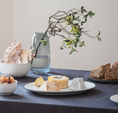 Lyngby Rhombe Serveringsfat Oval 35x26cm_Hvit (521-201205)