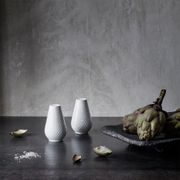 Lyngby Rhombe Salt & Pepper_Hvit