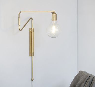 House Doctor Lampe Swing Messing, 70cm (151-Cb0213)