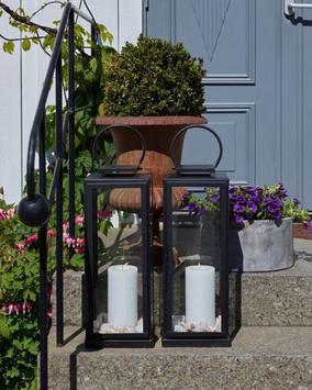 Halvor Bakke Lanterne Rustfritt Sort H56cm (415-H11504)