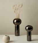 COOEE Pillar Vase Mørk Sølv_Ø17xH32 (389-HI-028-21-DS)