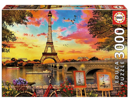 Educa Puslespill 3000 brikker Sunset-in-Paris 